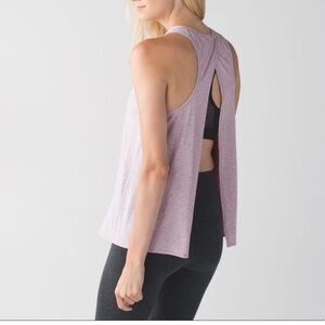 Lululemon all tied up tank light purple